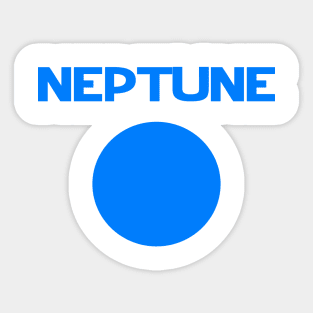 Neptune in Blue Sticker